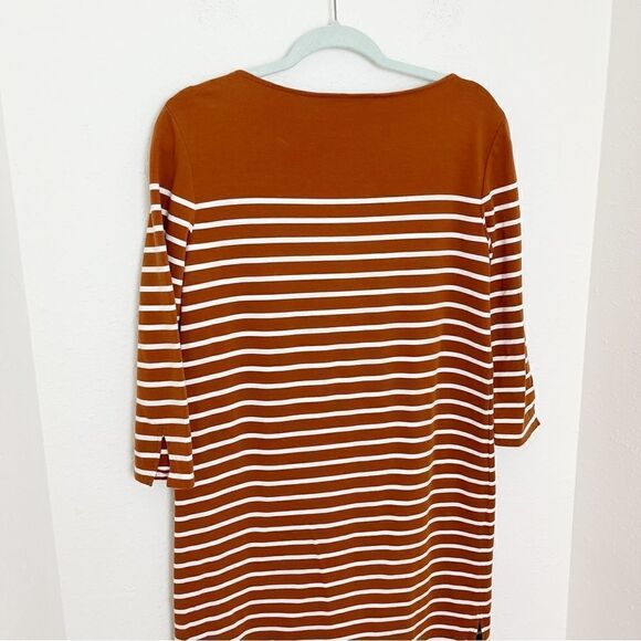 Lafayette 148 New York Breton Stripe Daytona Shift Dress - Picture 8 of 8